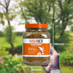 Nishikoi Wheatgerm Complete Food for Koi and Pond Fish - Small Pellets - 750g