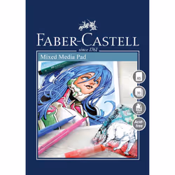Faber-Castell Creative Studio Mixed Media Pad, A5 250 GSM Pad of 30 Sheets