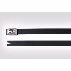 Hellermann Tyton MBT5SFC, Polyester, Stainless steel, Black, 2.5 cm, 540 N, -80 - 538 °C, 127 mm