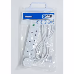 Multi Plug Extension | 4 Socket Extension Cable | 2m Extension Lead | 13A Surge Protected | 4WSSP2MCP10