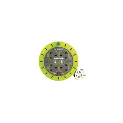 EXTENSION CASSETTE REEL 5M , 4 X  13A SOCKET OUTLETS, WITH RESET BUTTON (13A RATED)