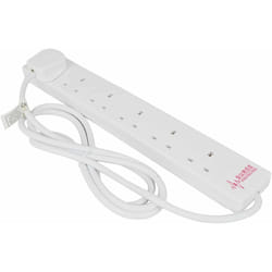 Status 6-Way Surge Protection Extension Socket with Neon Indicator