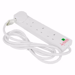 Status 4 Way Surge Protection Extension Socket with Neon Indicator