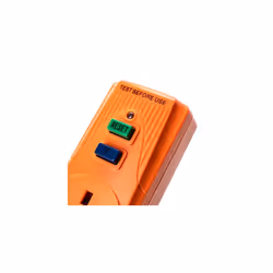 Orange Circuit Breaker | 13A UK Plug RCD Socket Adapter | SRCDORX3