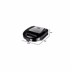 Phoenix 2 Slice Sandwich Toaster | Non-Stick Sandwich Maker | 750W Stainless Steel/Black | PHOENIXST1PKB4