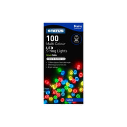 STATUS Lulea 100 LED String Lights - Multicoloured. 13m
