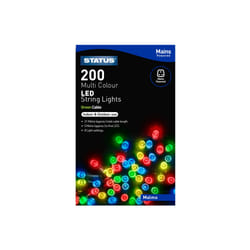 STATUS Malmo 200 LED String Lights - Multicoloured. 21m
