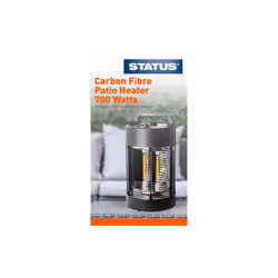 Enjoy more evenings outside in comfort with the Status 700W Carbon Fibre Element Patio Heater. Its Table Top design and 360 d ...