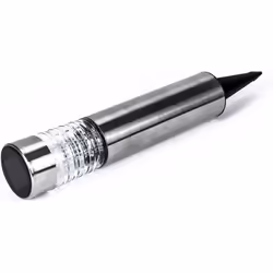 STATUS Outdoor Garden White Solar Light 3 Pack 15cm LED Bollard Stake Solar Light / Stainless Steel / Waterproof Solar Light