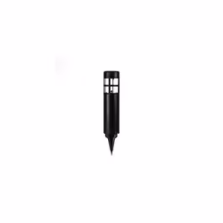 STATUS Coolah Outdoor Garden Solar Light / 3 Pack of 7 Centimeter White LED Bollard Stake Solar Light / Stainless Steel / Wat ...
