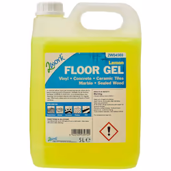 2Work 2W04569 5 L Lemon Floor Gel, Pack of 1