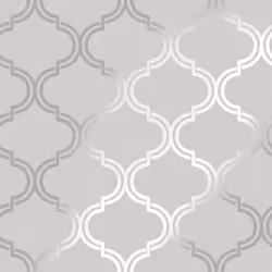 Glistening Geo Grey / Silver Wallpaper