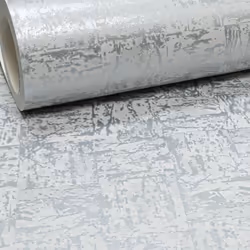 Metallic Silver Grey Plain Industrial Concrete Stone Effect Wallpaper