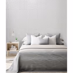 Holden Decor Glistening Maze Grey Wallpaper 12910