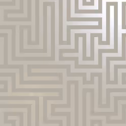 Holden Decor Glistening Maze Taupe Wallpaper 12911