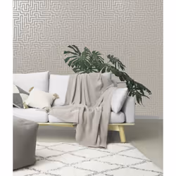 Holden Decor Glistening Maze Taupe Wallpaper 12911