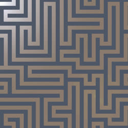 Holden Decor Glistening Maze Navy Wallpaper 12913