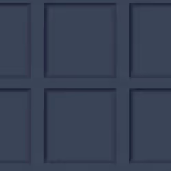 Holden Decor Modern Wood Panel 3D Effect Wooden Panelling Wallpaper Feature Wall 10m Roll - Navy Blue 12980