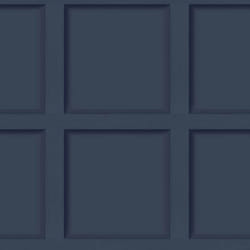 Holden Decor Modern Wood Panel 3D Effect Wooden Panelling Wallpaper Feature Wall 10m Roll - Navy Blue 12980