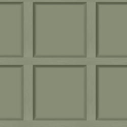 Holden Decor Modern Wood Panel 3D Effect Wooden Panelling Wallpaper Feature Wall 10m Roll - Green 12982