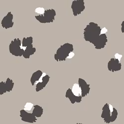 Taupe Large Leopard Spot Wallpaper Holden Animal Print Black Grey