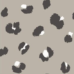 Taupe Large Leopard Spot Wallpaper Holden Animal Print Black Grey