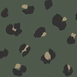 Green Large Leopard Spot Wallpaper Holden Animal Print Black Gold Metallic