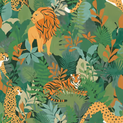 Animal Kingdom Wallpaper Green Holden 13071