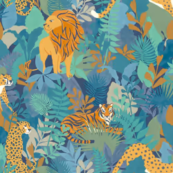 Animal Kingdom Wallpaper Blue Holden 13073