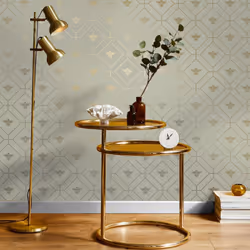 Holden Decor Honeycomb Bee Green Wallpaper 13080