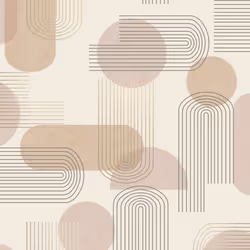 Holden Decor Arch Geo Orange Wallpaper 13092