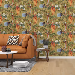 Holden Decor Outside In Songbird Ochre Wallpaper 13151