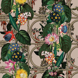 Holden Decor Outside In Floral Gate Pink Wallpaper 13175