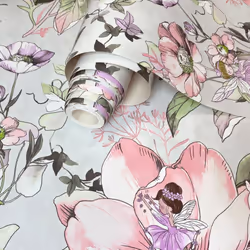 Floral Fairies Wallpaper Grey Holden 13212