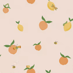 Tutti Fruity Wallpaper Soft Coral / Orange Holden 13271