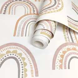 Boho Rainbow Wallpaper Blush / Orange Holden 13280