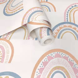 Boho Rainbow Wallpaper Orange / Blue Holden 13282