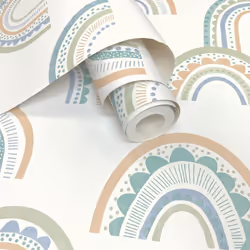 Boho Rainbow Wallpaper Green / Teal Holden 13283
