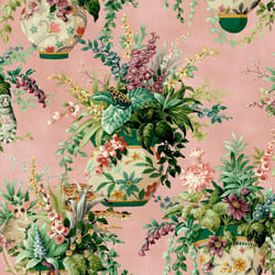 Holden Decor Floral Vase Soft Pink Wallpaper Flowers Garden Nature Modern