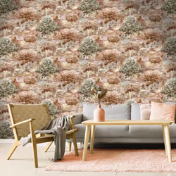 Holden Decor Astrology Burnt Orange Wallpaper 13501