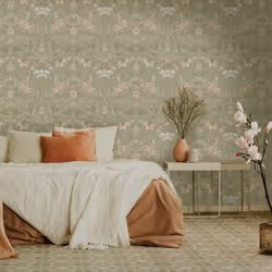Holden Decor Vintage Floral Beige Wallpaper 13551