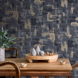 Holden Decor Abstract Geo Navy Wallpaper 13560