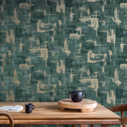 Holden Decor Abstract Geo Green Wallpaper 13561