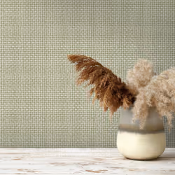 Holden Decor Basket Weave Green Wallpaper 13581
