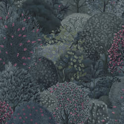 Holden Decor Tree Tapestry Navy Berry Wallpaper 13691