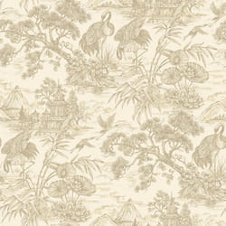 Holden Decor Crane Lagoon Cream Wallpaper 13730