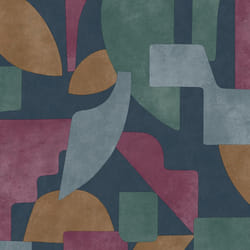 Holden Decor Abstract Angles Navy Berry Wallpaper 13740