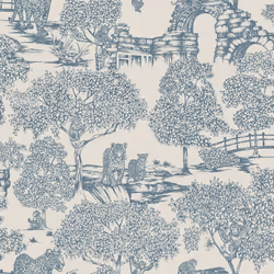Holden Decor Zoo Lake Light Blue Wallpaper Animal Print Stylish Feature Wall