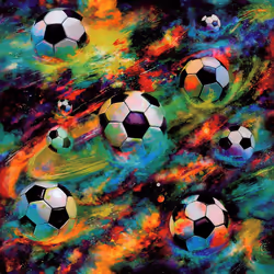 Holden Football Galaxy Soccer Ball Childrens Nursery Bedroom Wallpaper