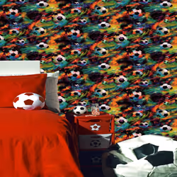 Holden Football Galaxy Soccer Ball Childrens Nursery Bedroom Wallpaper
